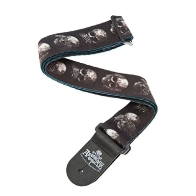 Image de D&#039;Addario 50AL01 Sangle de guitare Alchemy, Muted Skulls