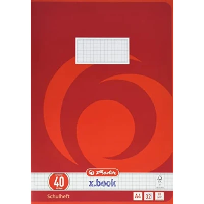Afbeelding van Herlitz 340406 schrift A4, 32 vellen, liniatuur 40, FSC Mix, 5 stuks