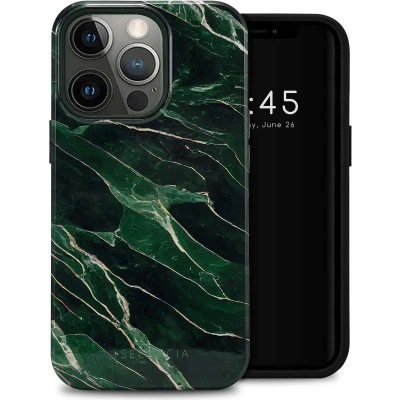 Afbeelding van Selencia Hoesje Geschikt voor iPhone 13 Pro Vivid Backcover Chic Marble Quartz