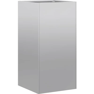 Afbeelding van vidaXL Plantenbak 40x40x80 cm gegalvaniseerd staal