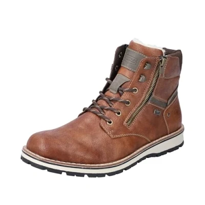Afbeelding van Rieker Veterboots, Heren, Maat: 43, Braun Hoogwaardig imitatieleer