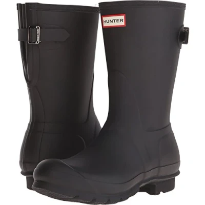 Afbeelding van Hunter sOriginal Shorts Gloss rubberlaarzen, uniseks, zwart.