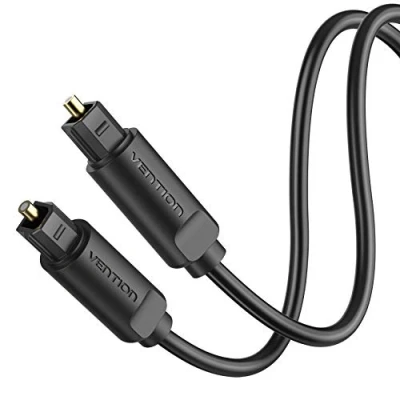Afbeelding van VENTION Toslink S/PDIF optische audiokabel, 2 m, digitale 24 karaat verguld, compatibel met soundbar, stereo installatie, thuisbioscoop, PS4, Xbox enz.