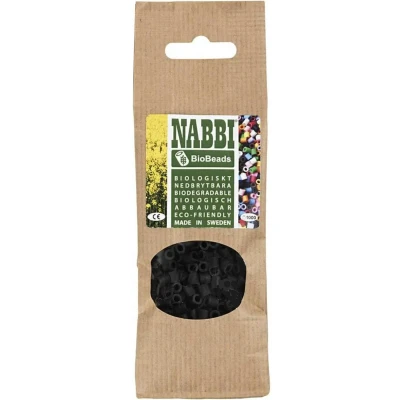 Afbeelding van Nabbi biobeads strijkkralen zwart 1000st