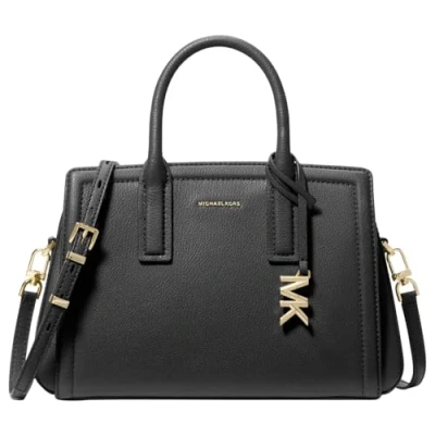 Afbeelding van Michael Kors Laila Satchel black schoudertas dames
