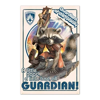 Afbeelding van Marvel Guardians of the Galaxy Rocket &amp; Baby Groot Poster 61x91.5cm