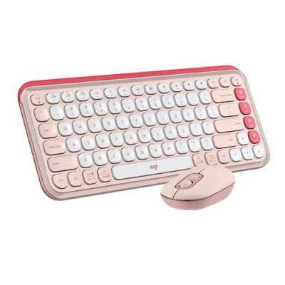 Image de Logitech POP Icon Combo Ensemble clavier et souris sans fil Bluetooth LE QWERTY Espagnol graphite, vert