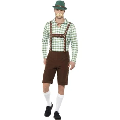 Afbeelding van SMIFFY&#039;S Groen en bruin Beiers kostuum voor volwassenen M