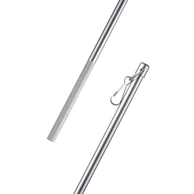 Afbeelding van Bestlivings Draaistang 100 cm (zilverkleurig) van aluminium voor schuifgordijnen of gordijnen