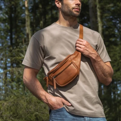 Afbeelding van The Chesterfield Brand Leren Heuptas Cognac Jack