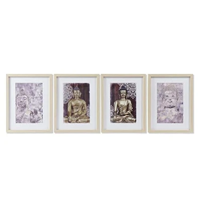 Afbeelding van Schilderij DKD Home Decor Boeddha Orientaals (35 x 2 45 cm) (4 Stuks)