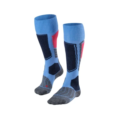 Afbeelding van Falke SK1 Skiing Functional Yarnwoolsilkmix Kniekousen, Dames, Maat: 37/38, Blue note (6545)