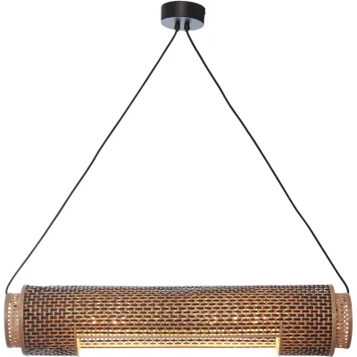 Afbeelding van GOOD&amp;MOJO Hanglamp Bhutan Bamboe 85x15x15cm Bruin
