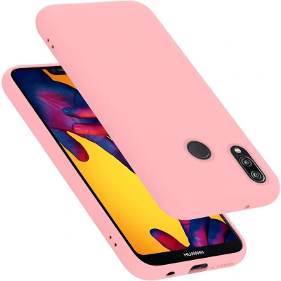 Afbeelding van Cadorabo Hoesje geschikt voor Huawei P20 LITE 2018 / NOVA 3E in LIQUID ROZE Beschermhoes gemaakt van flexibel TPU silicone Case Cover