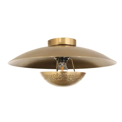 Afbeelding van Anne Light and home wandlamp Brassi brons metaal 42 cm E27 fitting 3681BR