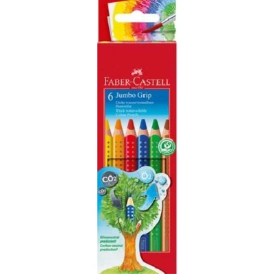 Afbeelding van Faber Castell kleurpotloden Jumbo Grip 6 stuks FC 110906