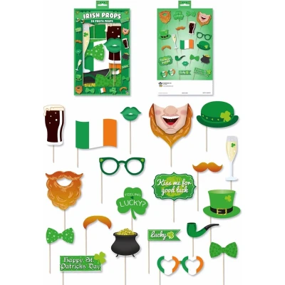 Afbeelding van Ierse St Patrick&#039;s foto props set