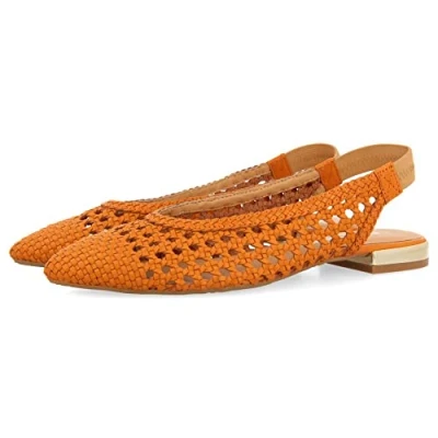 Afbeelding van Gioseppo Slingback ballerina ́s, Dames, Maat: 35, Naranja Leer