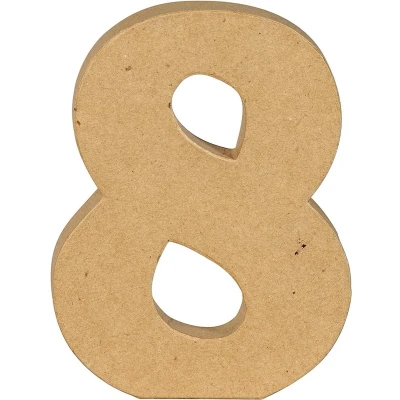 Afbeelding van Decopatch Cijfer 20 cm Papier marche 8