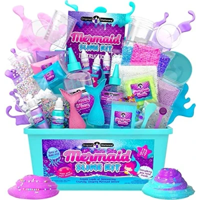 Afbeelding van Original Stationery Fluffy IJssalon Slijm Set voor Meisjes Alles in Één Doos om de Perfecte IJsjes te Maken Maak Fluffy, Boter,Wolk en Schuim Slijm! Uren Speelplezier