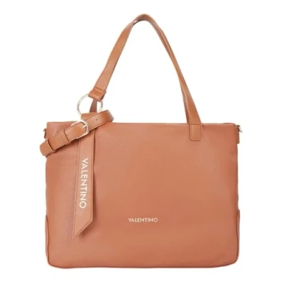 Afbeelding van VALENTINO Shopper Schoudertas Peonies Re Shopping Bag Cuoio Bruine