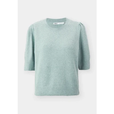 Afbeelding van ONLY Onlrica LIFE Tshirt basic, Dames, Maat: Large, Chinois green melange