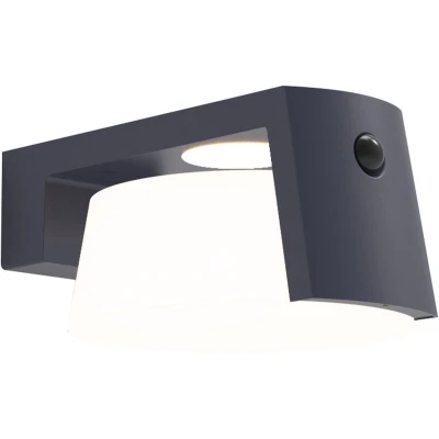 Afbeelding van Lutec MOON 6906001118 Wandlamp op zonne energie 9.50 W Neutraalwit Antraciet