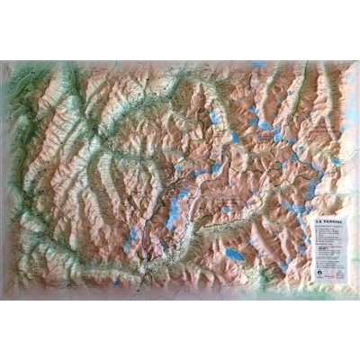 Image de Carte en relief du massif de la vanoise