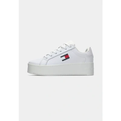 Afbeelding van Tommy Jeans NEW ROXY Sneakers laag, Dames, Maat: 36, White Leer en textiel