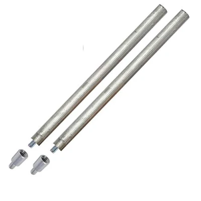 Afbeelding van GOLDMAN SERVICE 2 magnesiumanodes 22 x 350 mm voor elektrische thermoskan + M8 naar M6 netadapter: Anode verwarming compatibel met grote merken