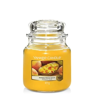 Afbeelding van Yankee Candle Mango Peach Salsa Geurkaars 411 gram