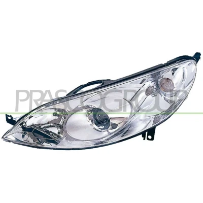 Afbeelding van PRASCO PG0614904 Koplampen Links H7/H1, H7, H1 Transparent voor rechtsrijdend verkeer Met elektromotor regelmotor LWR PEUGEOT: 407 Saloon