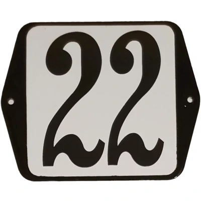 Afbeelding van Huisnummer standaard nummer 22 Warentuin Mix