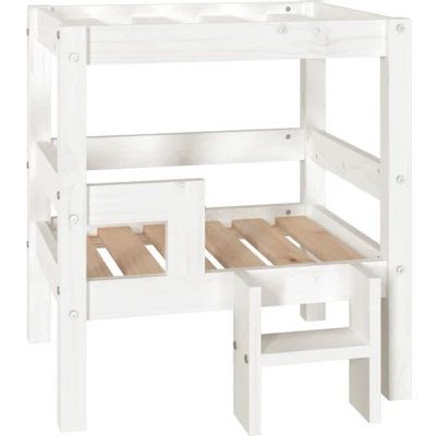 Afbeelding van Hondenmand 55,5X53,5X60 Cm Massief Grenenhout Wit
