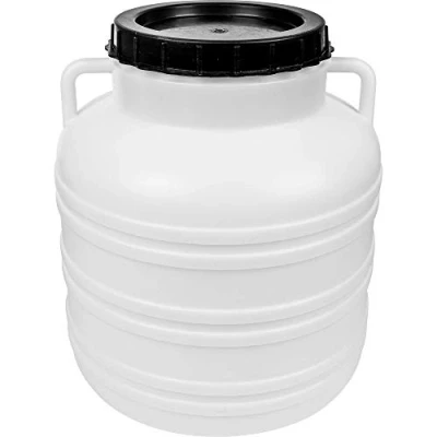 Afbeelding van Browin 360130 Fut met waterdicht deksel, 30 l, vat voor het marineren van kool, komkommers, voedselopslag, water, kunststof, wit