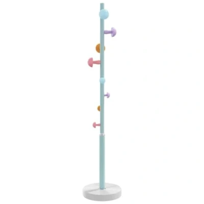 Afbeelding van Kapstok 172 cm gepoedercoat ijzer blauw