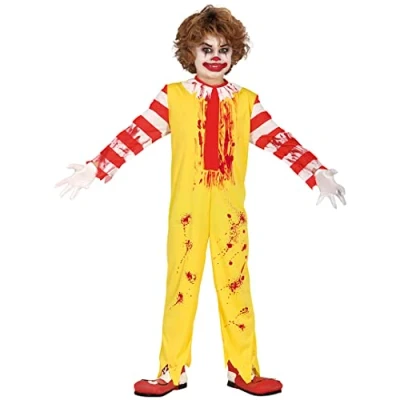 Afbeelding van Fiestas Guirca Burger clown jongen (10 12 jaar)