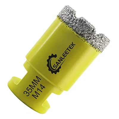 Afbeelding van SANLEETEK Diamantboor, tegels, 35 mm, vacuüm, gesoldeerd, gatenzaag, diamant, voor keramiek, porselein, marmer, graniet, droog boren M14 schroefdraad