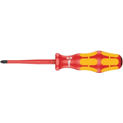 Afbeelding van Wera vde geïsoleerde schroevendraaier pozidriv kling met gereduceerde diameter pz 1 x 80 mm