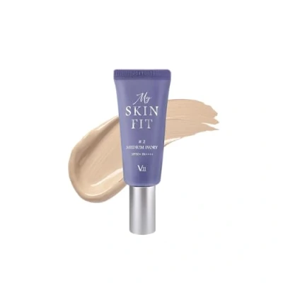 Afbeelding van [VILLAGE11FACTORY] MY Skin FIT BB CREAM #2 Medium IVORY (20 ml) Koreaanse verzorging Hyaluronzuur en Centella Asiatica Collageen Booster Lichte hydraterende textuur Glass Glow