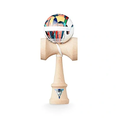 Afbeelding van Kendama Krom Crackle Zwart/Oranje