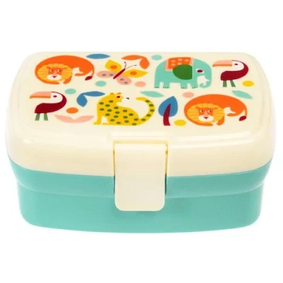Afbeelding van Rex london broodtrommel met vakjesblad wild wonders