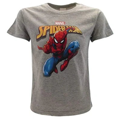 Afbeelding van Officieel Spiderman T shirt Spider Man, grijs, Marvel shirt, L, grijs.