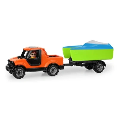 Afbeelding van Lena Truckies Pick Up met boottrailer, displaydoos