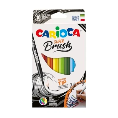 Afbeelding van Carioca penseelstift Super Brush, doos van 10 stuks in geassorteerde kleuren