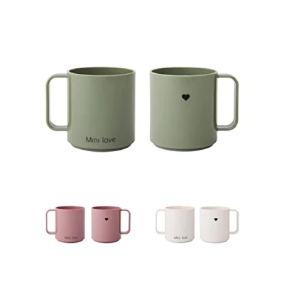 Afbeelding van Design Letters Mini Tritan glas voor baby&#039;s en kinderen, leerbeker, beker babybeker, 175 ml, BPA vrij, EA BPS koffiebeker, vaatwasmachinebestendig