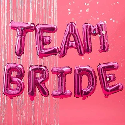 Afbeelding van Ginger Ray Folieballonslinger Team Bride