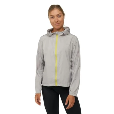 Afbeelding van DANISH ENDURANCE Windjack Outdoorjas Lichtgewicht Ademend Dames Zilver Grijs S
