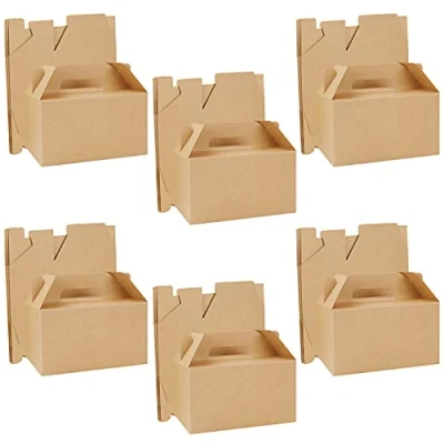 Afbeelding van Belle Vous Bruin Hobby Feest Geschenk Gift Doosjes (24 Pak) 16 x 9 cm Blanke Loot Godie Bags voor Kinderverjaardagen, Voedsel, Babyshowers en Huwelijken