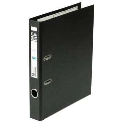 Image de Elba 10494sw classeur rado plast a4 en pvc (noir) spl
